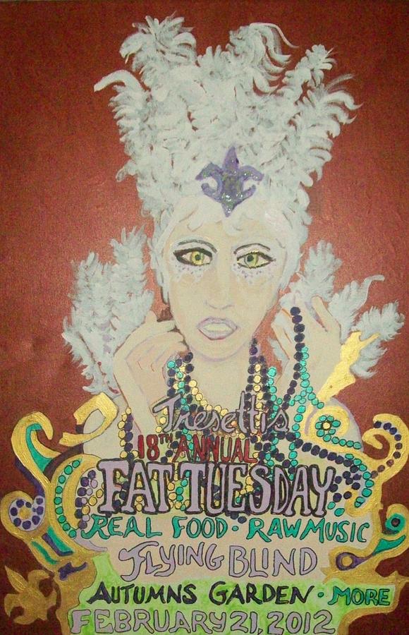 Tresettis Fat Tuesday Festival 2012 Painting by James Christiansen