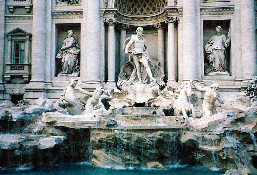 Trevi Fountain Photograph Photograph by Kimberly Walker