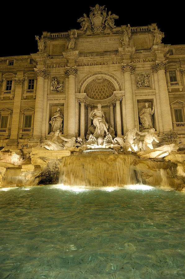 Fountain Photograph - Trevi Fountain. Rome by Bernard Jaubert