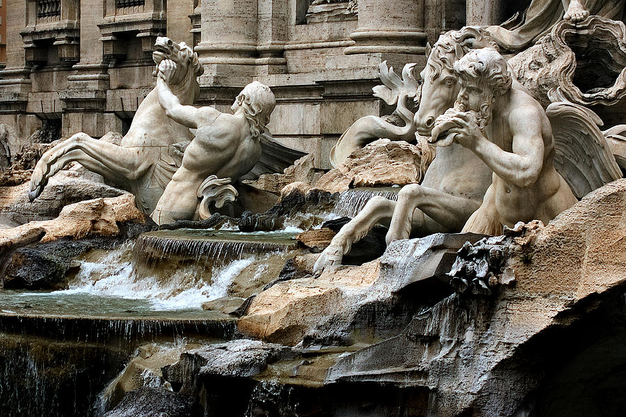 Trevi Fountain Rome Italy Photograph by Xavier Cardell - Fine Art America