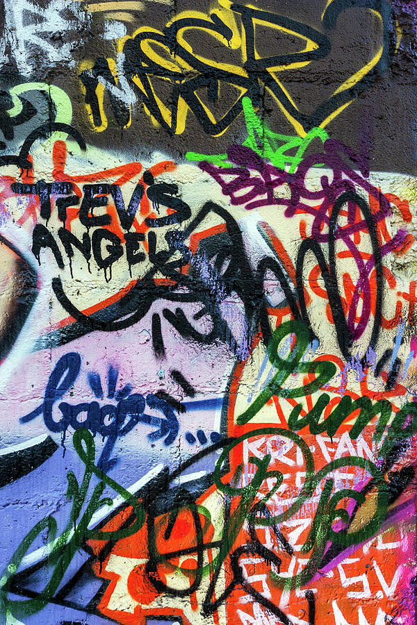 City Photograph - Trevs Angels Graffiti by Pierre Leclerc Photography