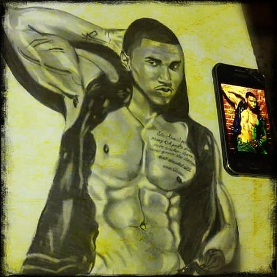 Trey Songz Painting by Unye Finomo - Fine Art America