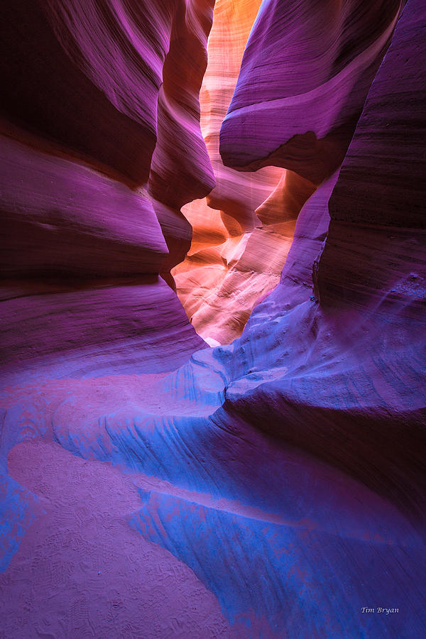 Landscape Photograph - Tri-Color- Lower Antelope Canyon by Tim Bryan