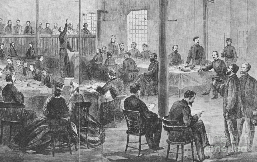 Trial Of Lincoln Assassins, 1865 Photograph by Photo Researchers