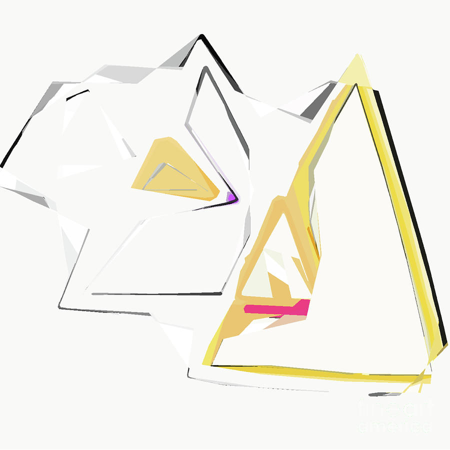Triangle Abstract Digital Art by Kirt Tisdale