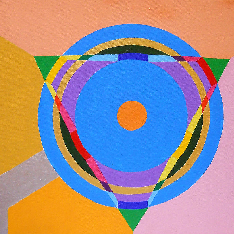 Damon Painting - Triangle by Damon White