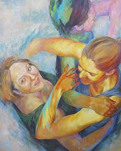 Triangle Painting by Joyce Polance Triangle Painting by Joyce Polance