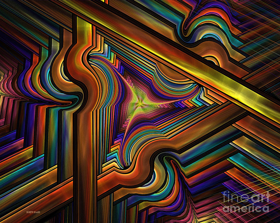 Triangle Rainbow Of Colors Digital Art by Deborah Benoit