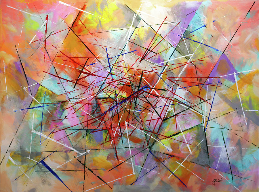 Triangular Vision Painting by Carole Sluski