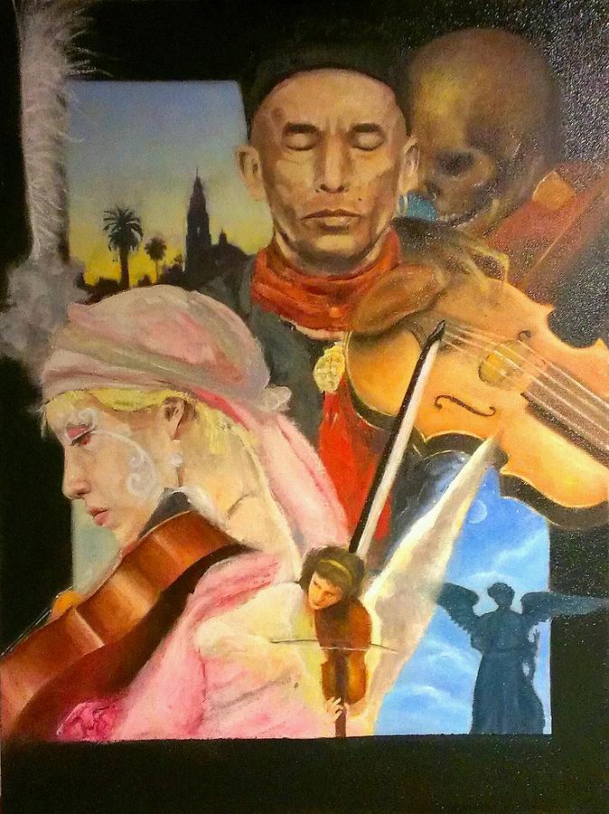 Musicians Painting - Tribal Baroque by Kevin Yuen Musicians Painting - Tribal Baroque by Kevin Yuen