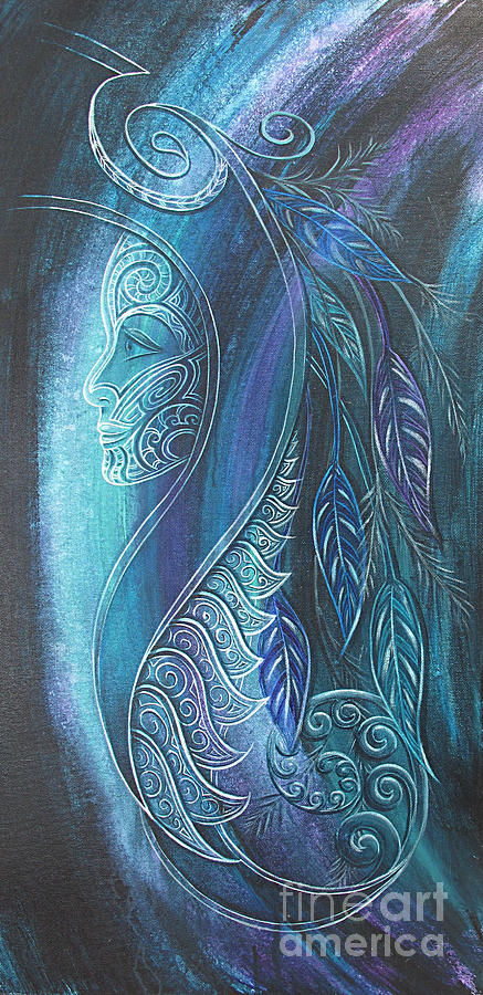 Tribal  Healing Goddess  Painting by Reina Cottier