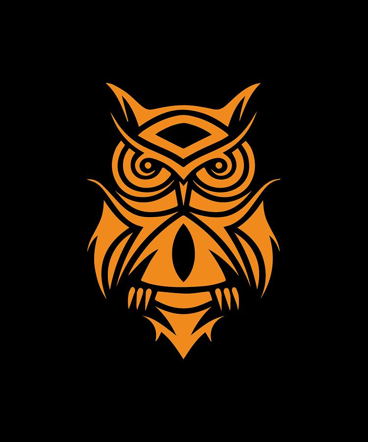 Tribal Owl Digital Art by Underground Cargo