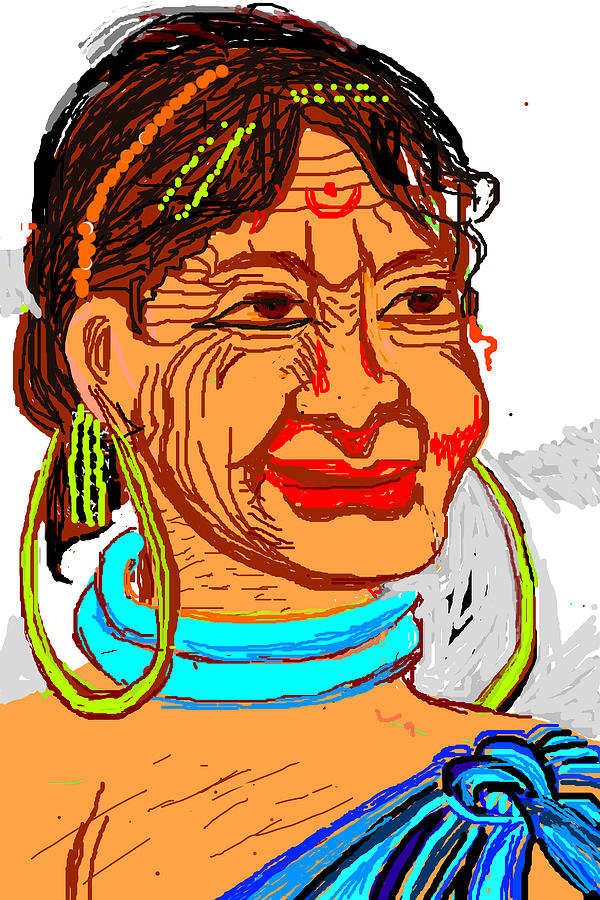 Bird Digital Art - Tribal Portrait by Anand Swaroop Manchiraju
