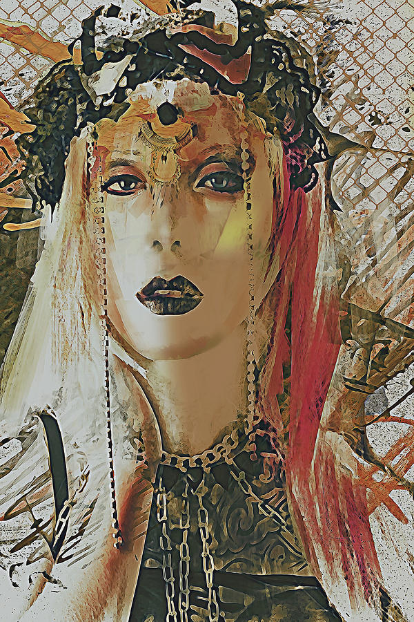 Tribal Rust Portrait by Galen Valle Tribal Rust Portrait by Galen Valle