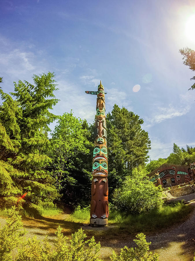 Tribal Totem Pole In Ketchikan Alaska Photograph by Alex Grichenko