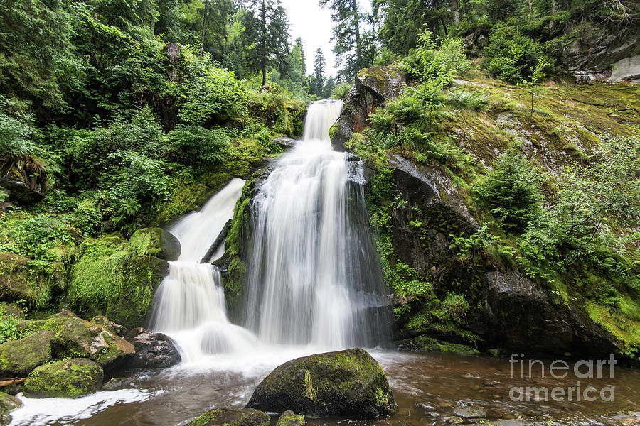 Triberg Waterfalls In Germany Photograph