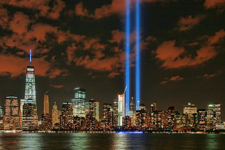 Tribute in Light # 4 Photograph by Allen Beatty