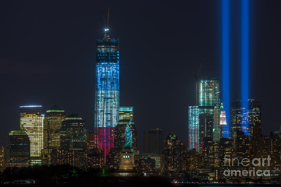 Tribute in Light VII Photograph by Clarence Holmes