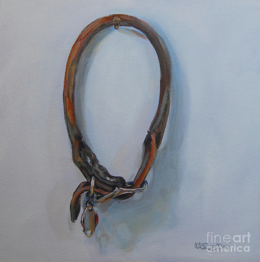 Dog Collar Painting - Tribute by Kimberly Santini