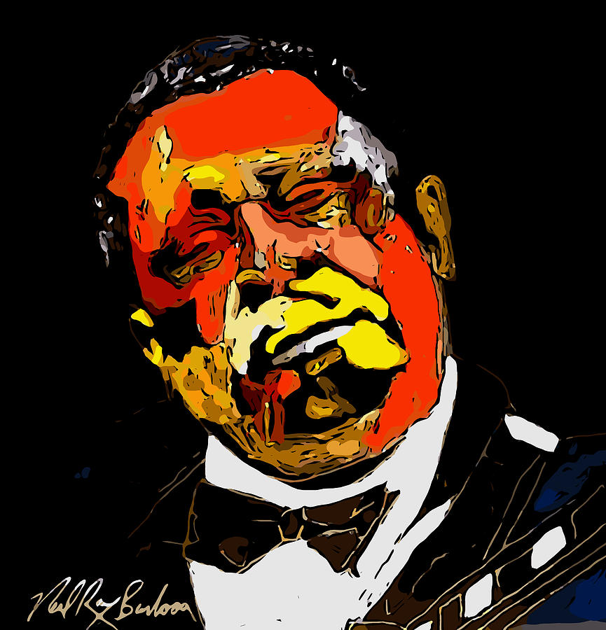 tribute to BB King reworked Painting by Neal Barbosa