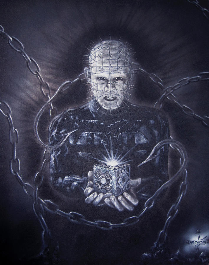Pinhead Painting - Tribute to Hellraiser by Jonathan Anderson