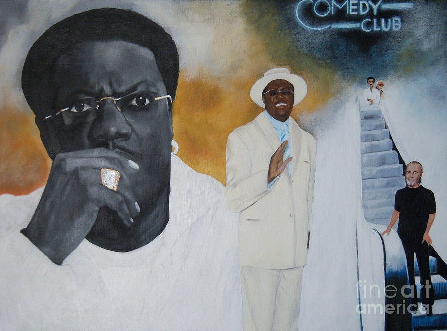 Tribute to Mr. Bernie Mac Painting by Michelle Brantley