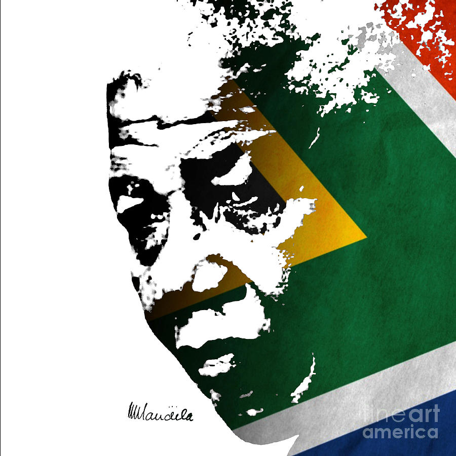 tribute to Nelson Mandela Digital Art by Rudi Prott