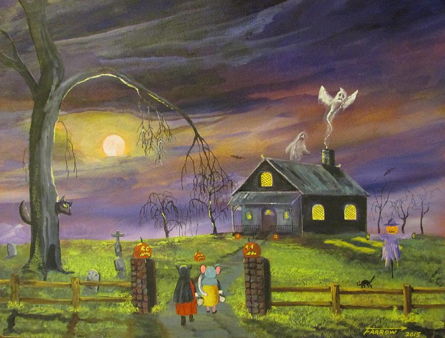 Trick or Treat Painting by Dave Farrow