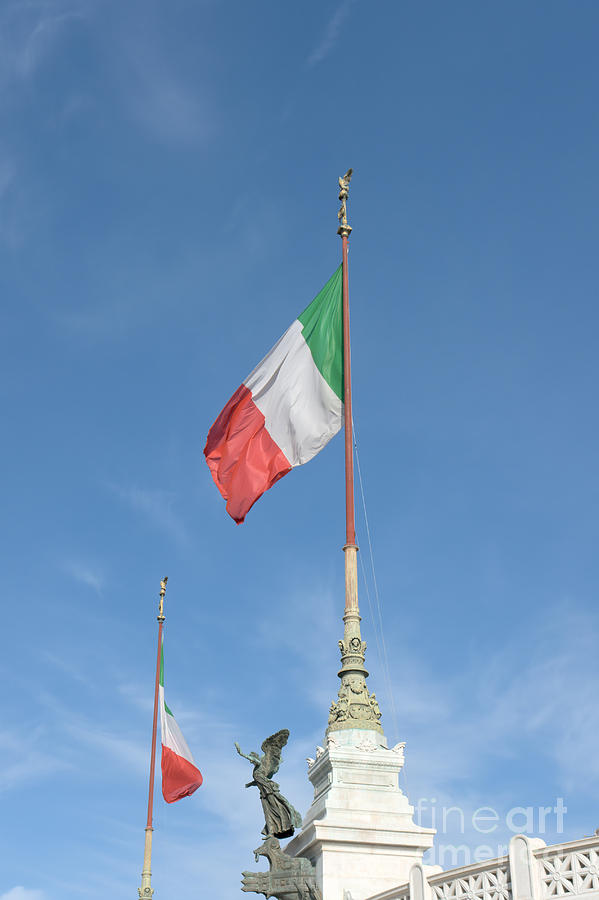Tricolori sul Vittoriano Photograph by Fabrizio Ruggeri