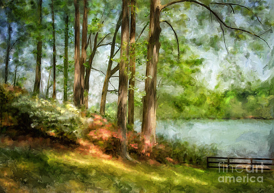 Tridelphia Lake In May Digital Art by Lois Bryan