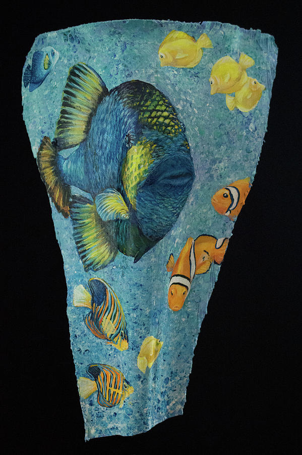 Triggerfish and Friends Painting by Nancy Lauby