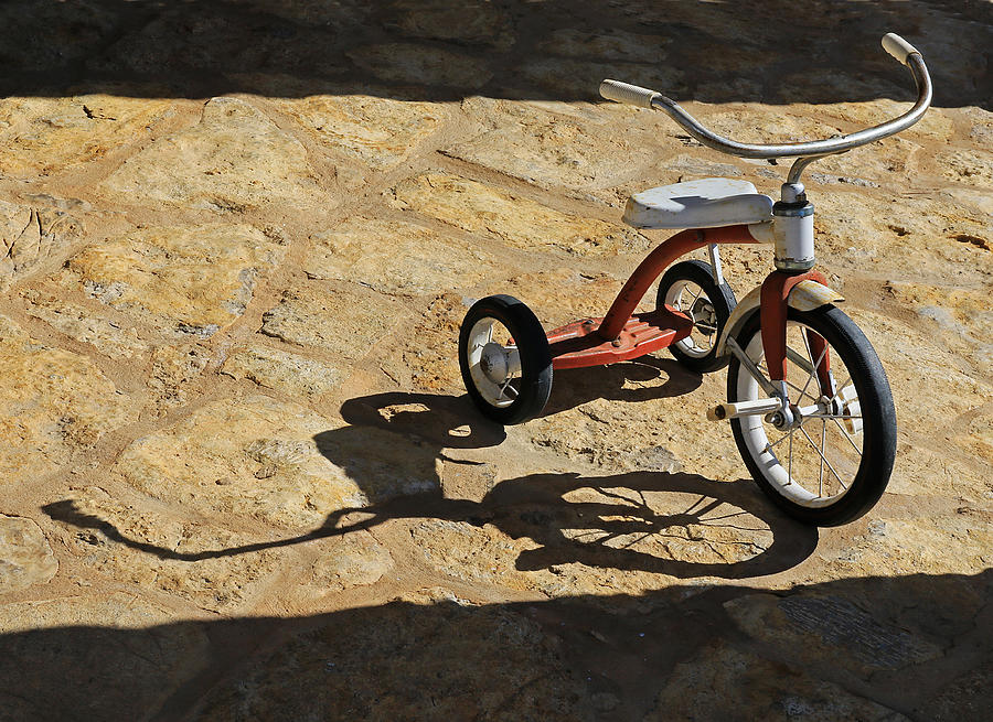 Trike and Shadows Photograph by Christopher McKenzie