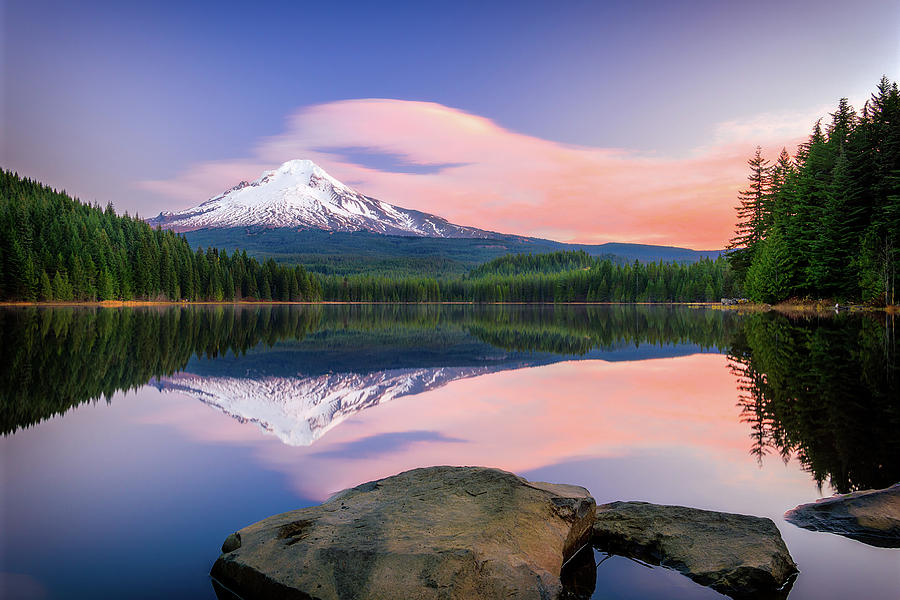 Trillium Lake Photograph by Chris Sveen | Fine Art America