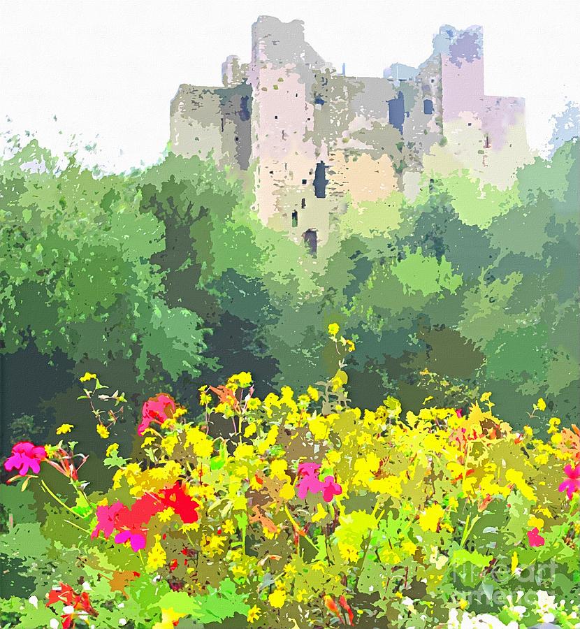 Art-print Of Trim Castle County Meath Painting by Mary Cahalan Lee - aka PIXI