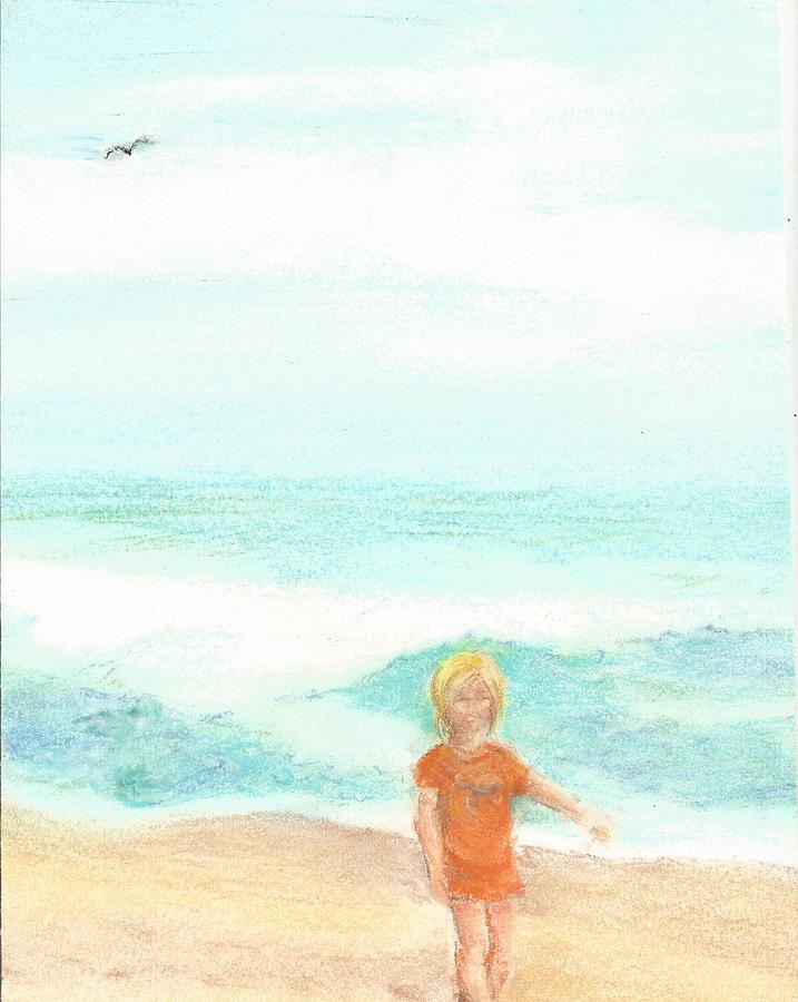 Seagull Pastel - Trina by the Water by Jami Cirotti