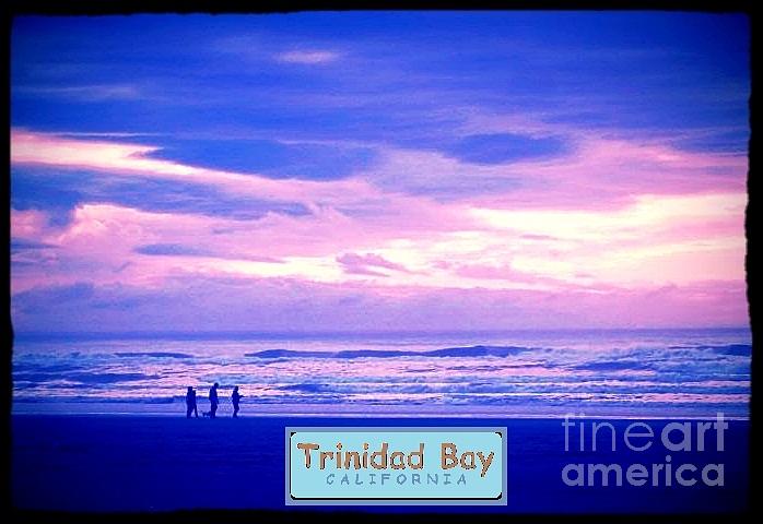 Sunset Photograph - Trinidad Bay Sunset Logo by Robert Morrissey
