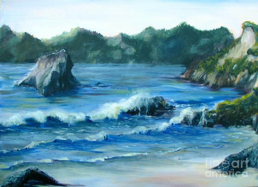 Trinidad Beach Painting by Patricia Kanzler