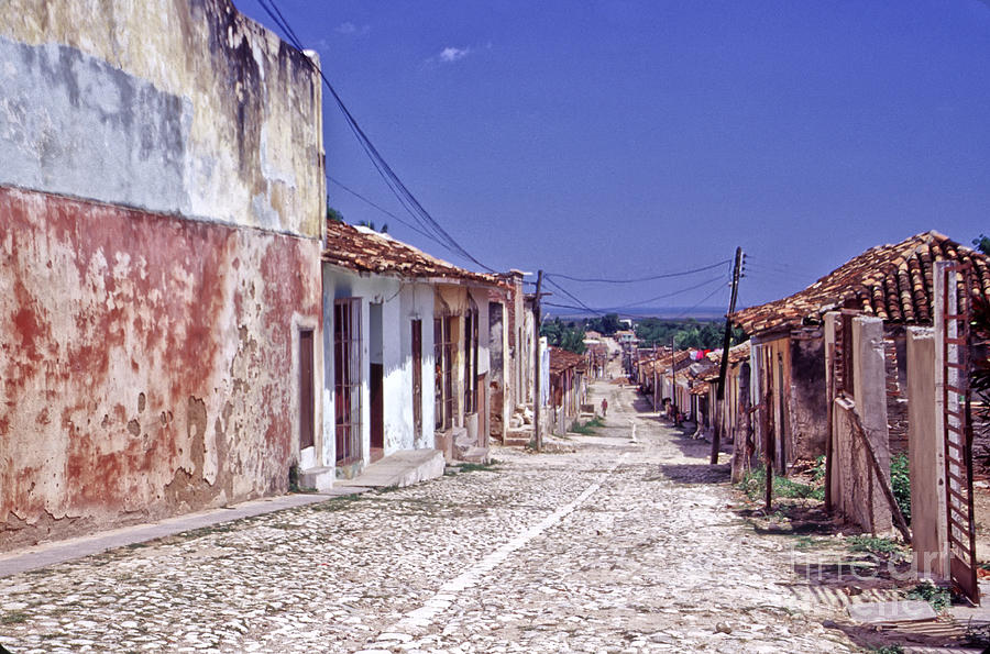 Trinidad Cuba Cobble Stone Street Photograph by David Zanzinger