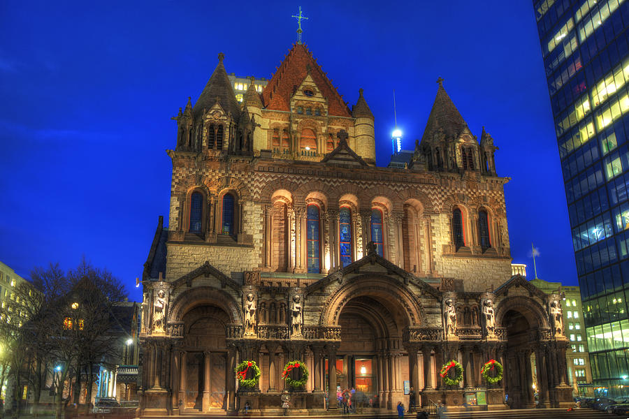 Boston Photograph - Trinity Church - Copley Square - Boston by Joann Vitali