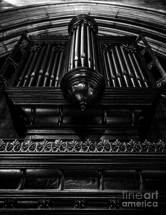 New York City Photograph - Trinity Church Pipe Organ by James Aiken