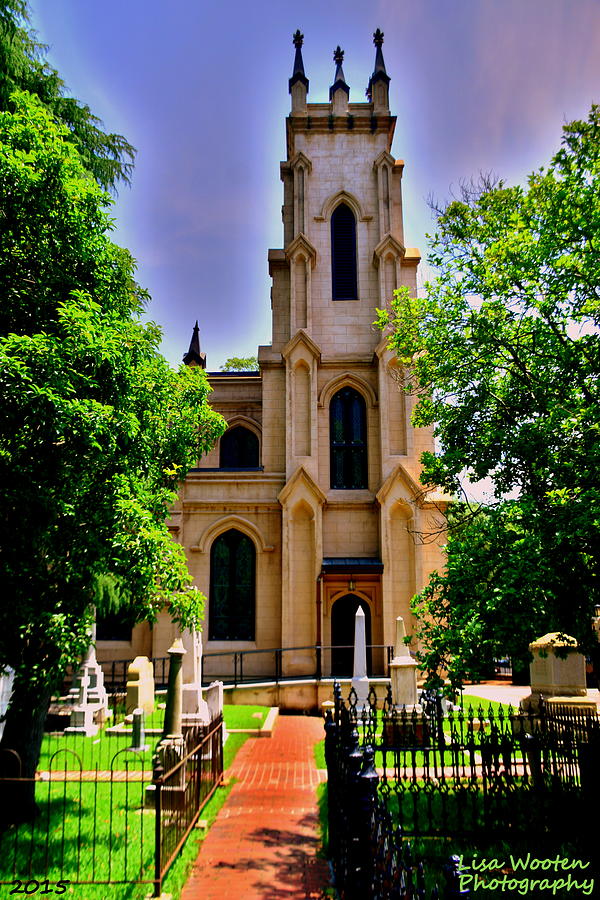 Trinity Episcopal Cathedral Columbia SC Burial Ground Photograph by Lisa Wooten