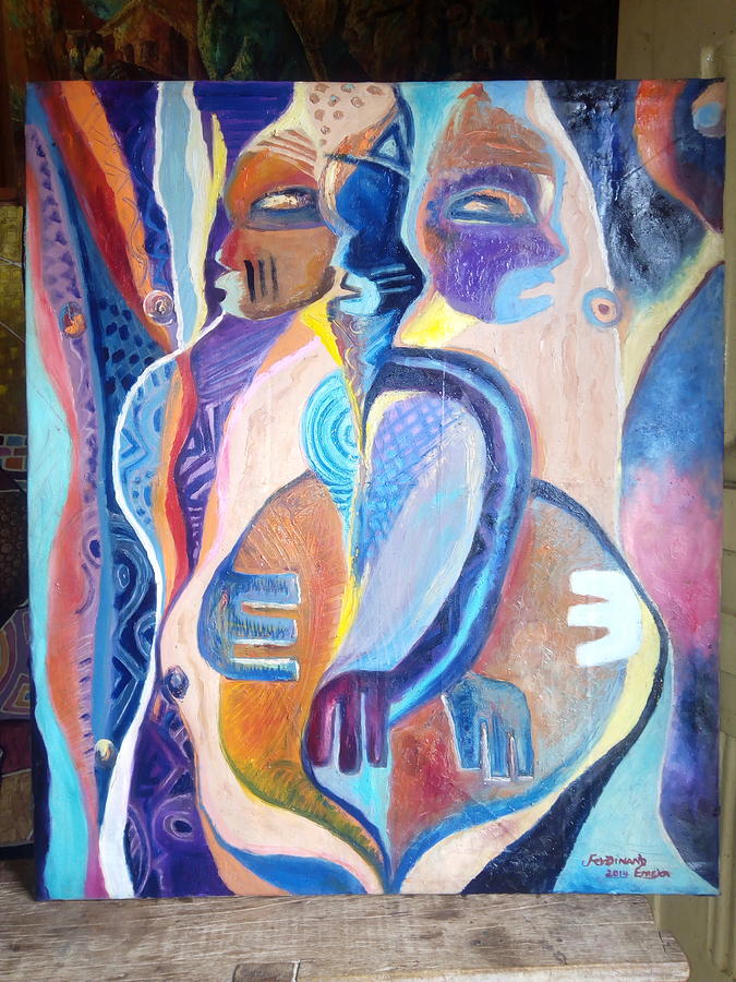 Trinity  Painting by Ferdinand Emeka