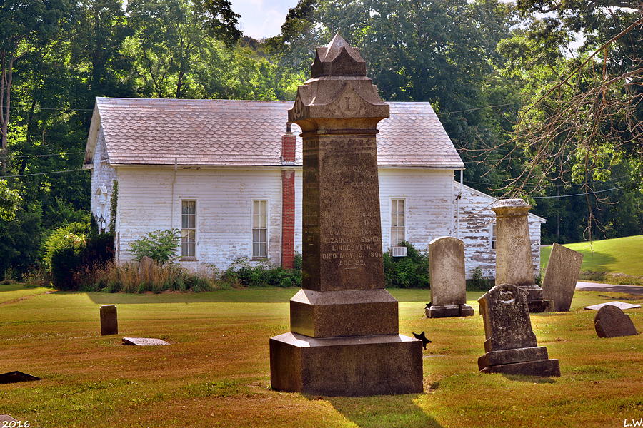 Trinity Friends Church And Graveyard Photograph by Lisa Wooten