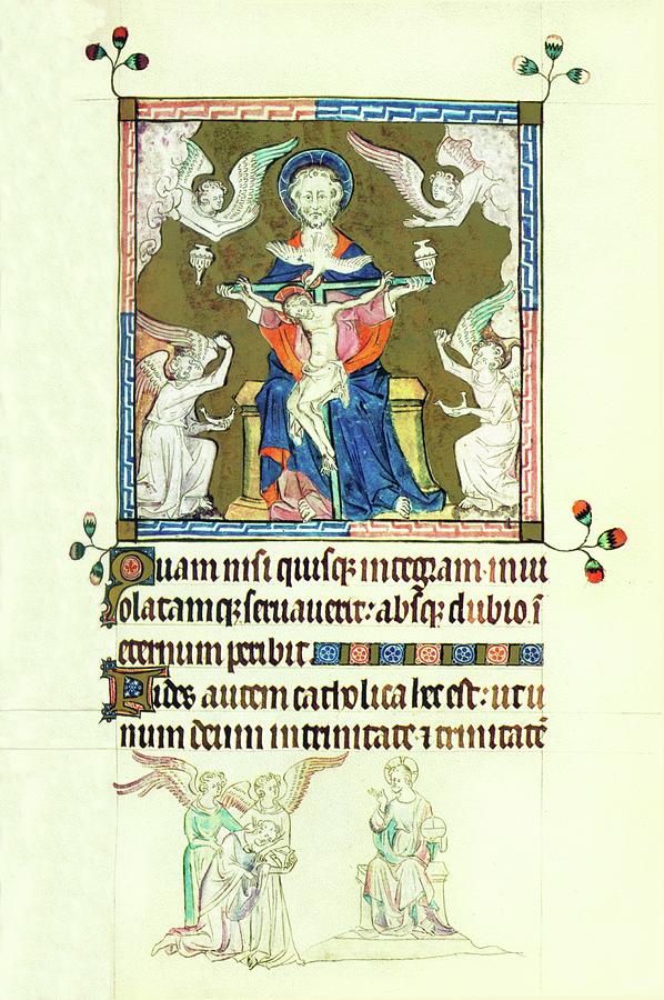 Trinity Psalter Painting by Anonymous
