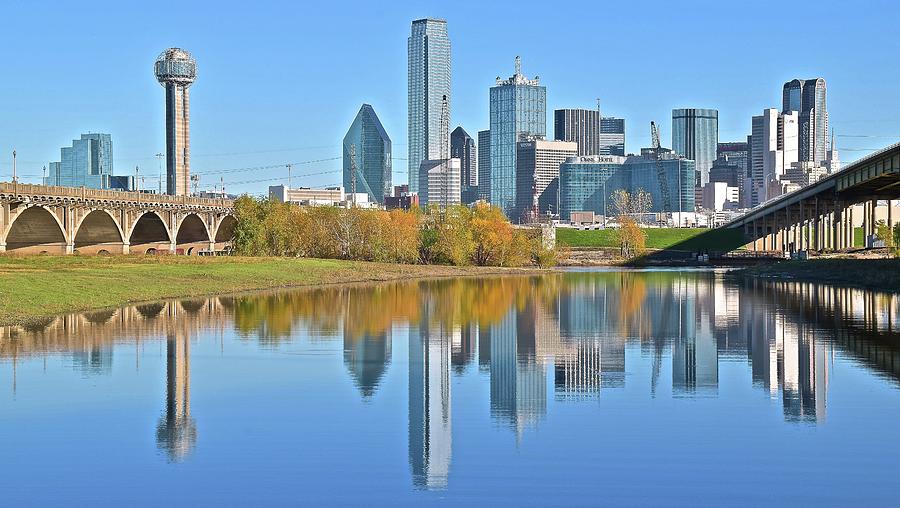 Trinity River View of Dallas Photograph by Frozen in Time Fine Art Photography