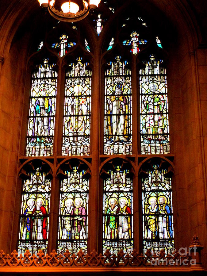 Trinity Stained Glass Photograph by Randall Weidner