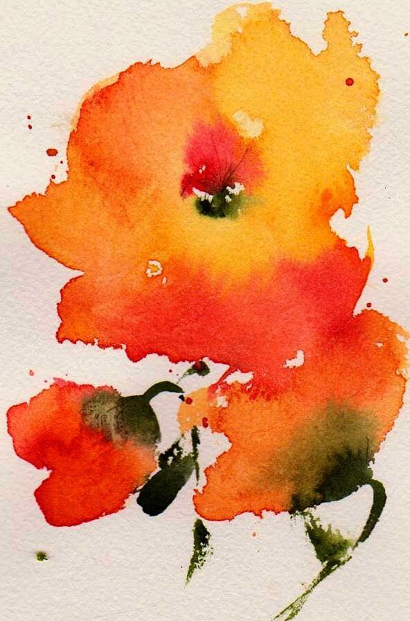 Flower Painting - Trio by Anne Duke
