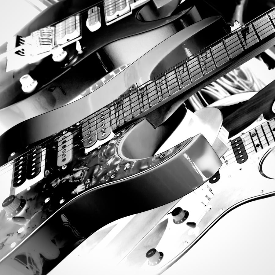 Trio of Guitars Photograph by David Patterson