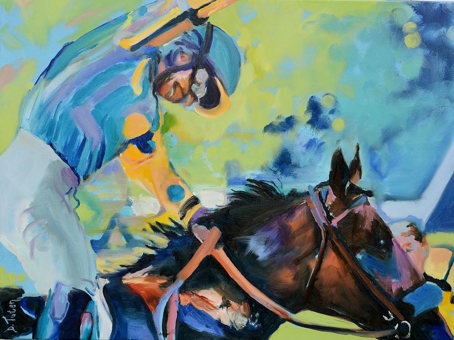 Horse Painting - Triple Crown Champion American Pharoah by Donna Tuten