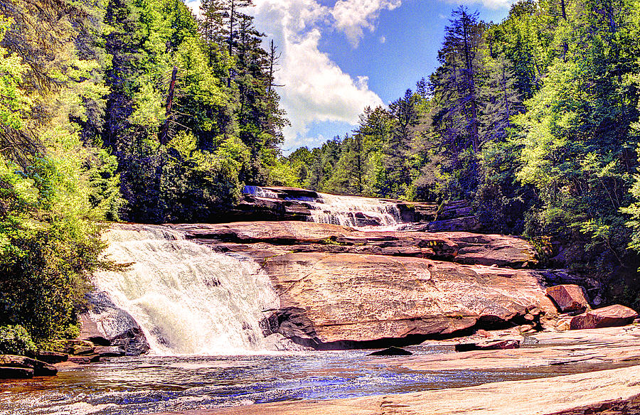 Triple Falls - Dupont Forest Photograph by William Wetmore
